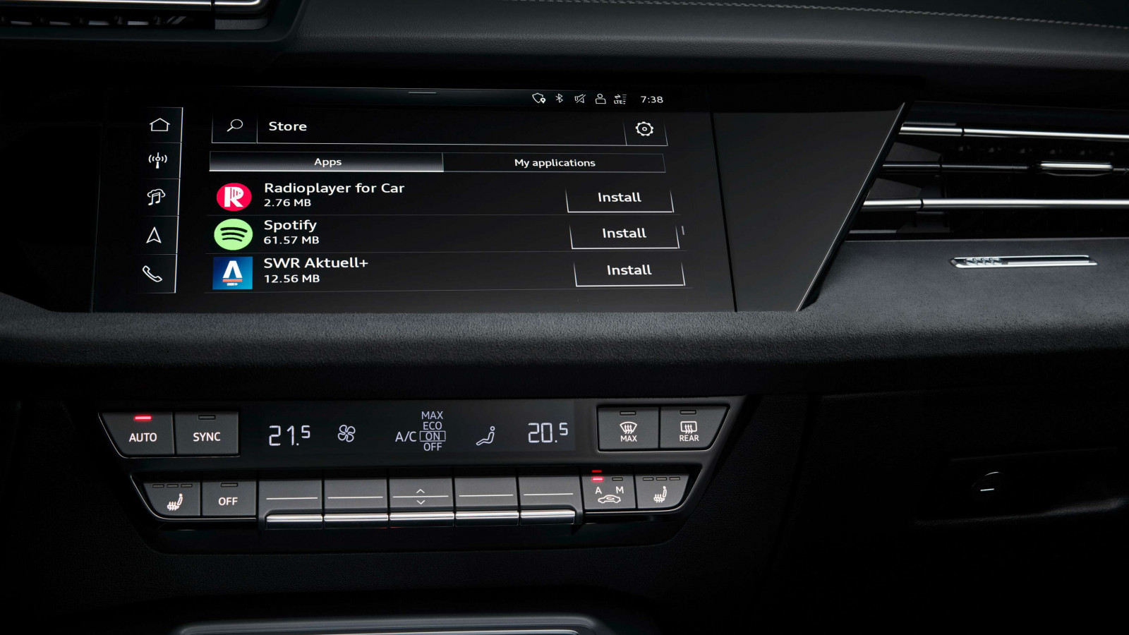 audi a3 allstreet pantalla