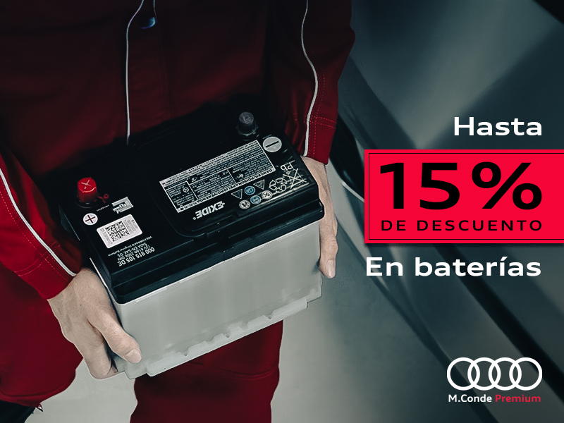 Hasta el 15% de descuento en baterías