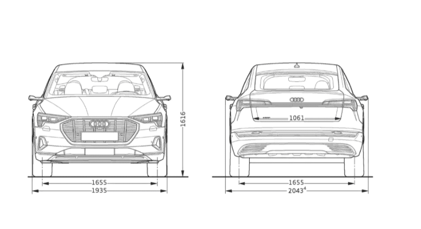 audi e-tron medidas