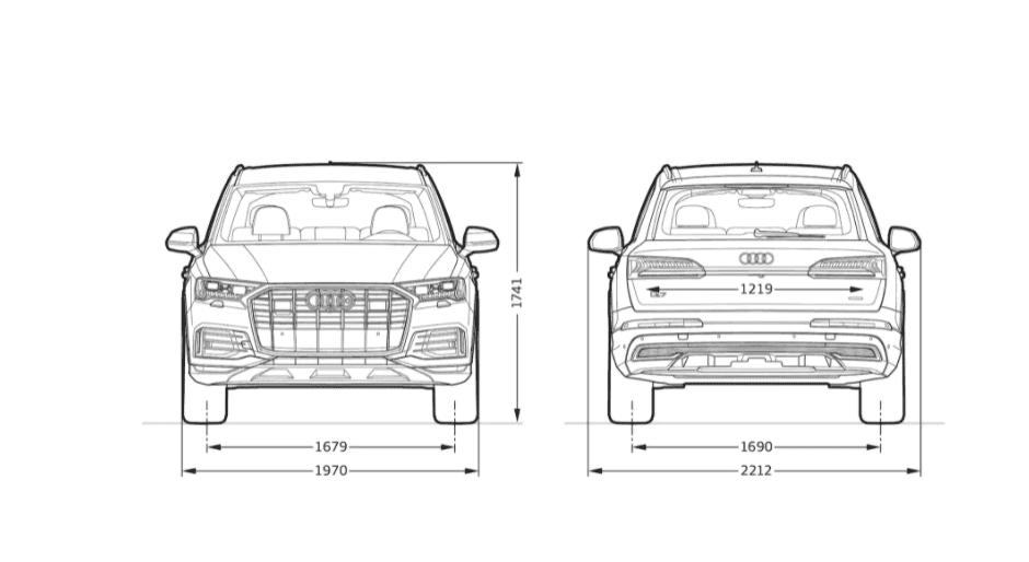 audi Q7 tfsie medidas
