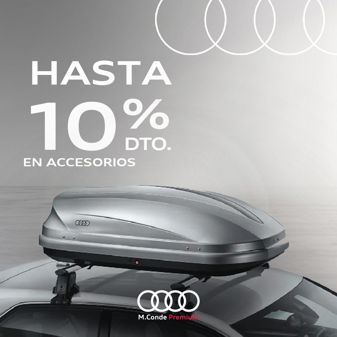 Accesorios originales Audi: Hasta 10% de descuento